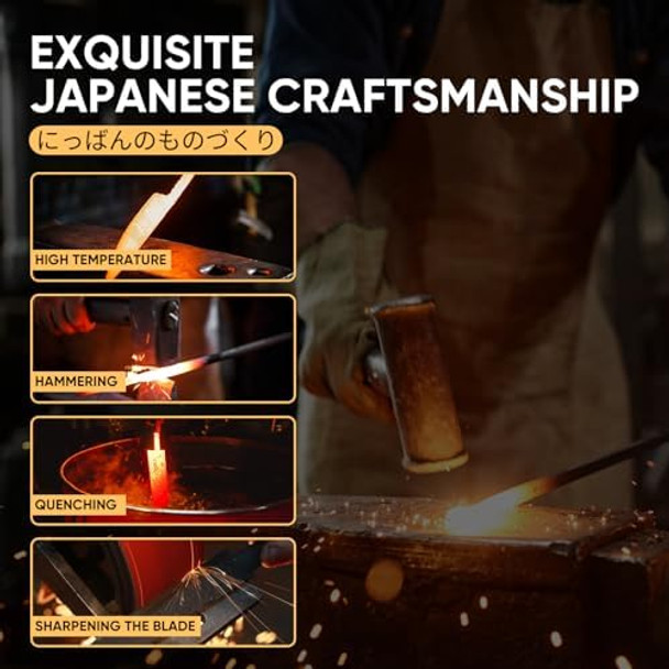 Huusk Japanese Gyuto Chef Knife Japanese Kiritsuke Chef Knife Huusk Japanese Gyuto Chef Knife Japanese Kiritsuke Chef Knife