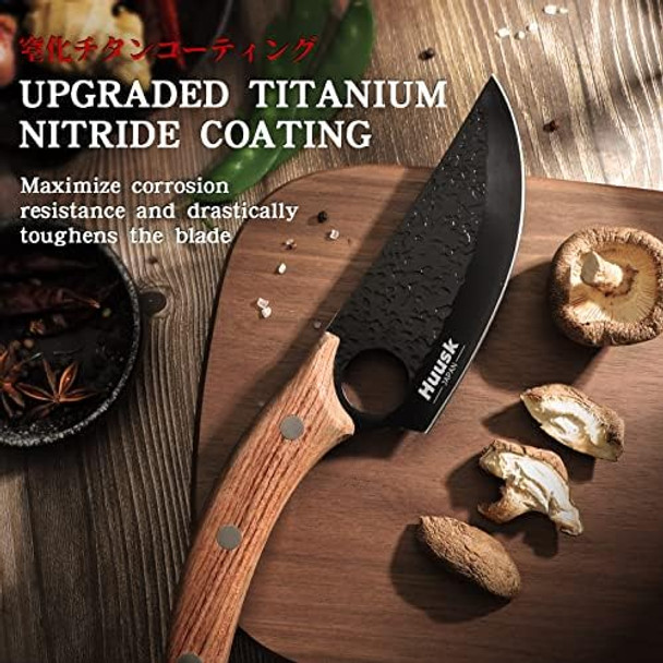 Huusk Collectible Knives d Chef Knife & Classic Chef Knife With Leather Sheath And Box