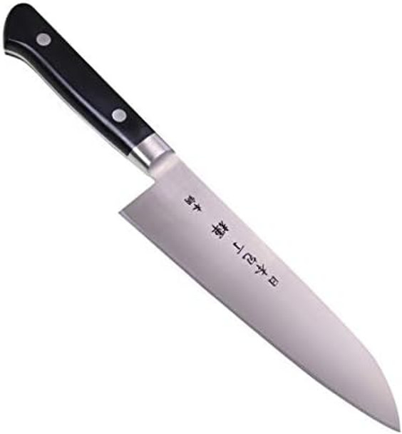 Kagayaki Carbonext Japanese Chef’S Knife Kc-3Es Professional Santoku Knife High Carbon Tool Steel Pro Kitchen Knife With Ergonomic Pakka Wood Handle 7 Inch