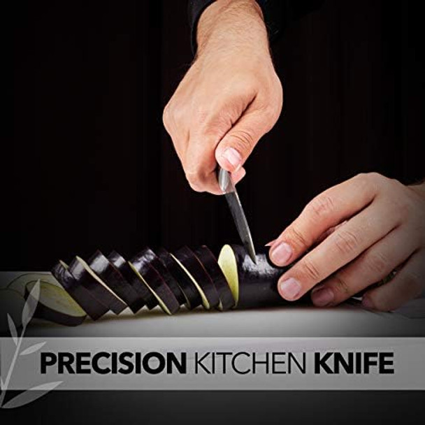 Kagayaki Japanese Chef’S Knife Kg-1Es Professional Petty Knife Vg-1 High Carbon Japanese Stainless Steel Pro Kitchen Knife With Ergonomic Pakka Wood Handle 4.7 Inch