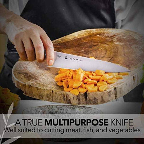 Kagayaki Carbonext Japanese Chef’S Knife Kc-5Ses Professional Gyuto Knife High Carbon Tool Steel Pro Kitchen Knife With Ergonomic Pakka Wood Handle 7 Inch Kagayaki Carbonext Japanese Chef’S Knife Kc-5Ses Professional Gyuto Knife High Carbon Tool Steel Pro Kitchen Knife With Ergonomic Pakka Wood Handle 7 Inch