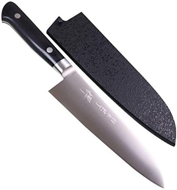 Kagayaki Japanese Chef’S Knife Kgr2-2 Professional Santoku Knife R-2 Special Steel Pro Kitchen Knife With Ergonomic Pakka Wood Handle 6.8 Inch