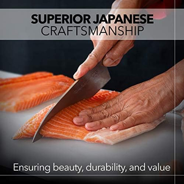 Kagayaki Japanese Chef’S Knife Kgr2-2 Professional Santoku Knife R-2 Special Steel Pro Kitchen Knife With Ergonomic Pakka Wood Handle 6.8 Inch Kagayaki Japanese Chef’S Knife Kgr2-2 Professional Santoku Knife R-2 Special Steel Pro Kitchen Knife With Ergonomic Pakka Wood Handle 6.8 Inch