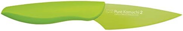 Kai Ab5068 Pure Komachi 2 3.5 Inch Green Paring Knife