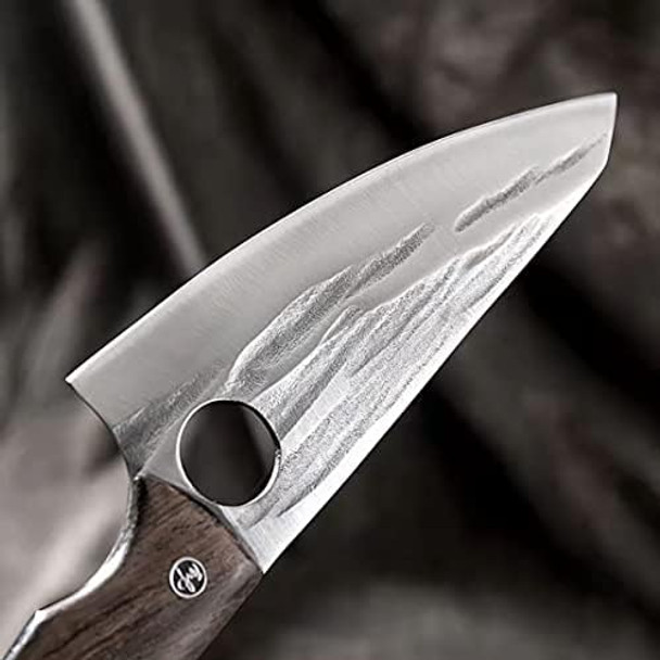 Meat Cleaver Knife 6 Inchhand Forged Boning Knife With Sheath Butcher Knives High Carbon Steel Fillet Knife Chef Knives For Kitchen Campingbbqoutdoor…