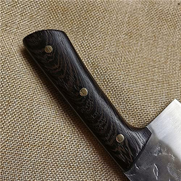 Kitchen Knives 7.5-Inch Cleaver Knife Professional Handmade Forged High Carbon Steel Butcher Knife For Vegetable Meat Cleavers With Wood Handle For Family Restauran Kitchen Knives 7.5-Inch Cleaver Knife Professional Handmade Forged High Carbon Steel Butcher Knife For Vegetable Meat Cleavers With Wood Handle For Family Restauran