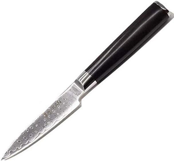 Kan Core 3.5-Inch Professional Paring Knife Japanese Vg-10 (Ebony Handle)