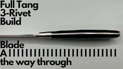 5 Inch Serrated Kitchen Knife - High Carbon Stainless Steel - Full Tang For Maximum Stability - Fruits Vegetables Tomato And Steak Knife