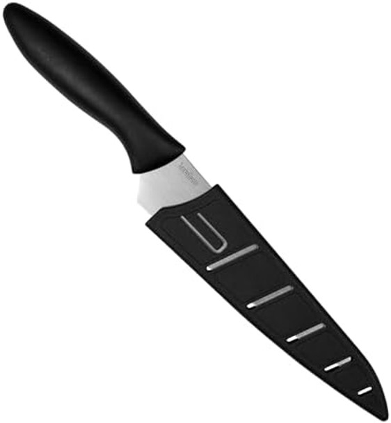 Kershaw 6-Inch Utility Kitchen Knife - Versatile Stainless Steel Blade For Slicing Fruits Veggies And More Razor Sharp Ergonomic Handle Includes Sheath