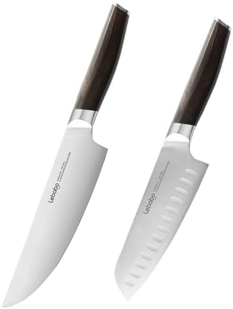 Kitchen Knife- Professional 8 Inch Chef'S Knife & 7 Inch Santoku Knife- Sus304 5-Layer Clad Stainless Steel- Ultra Sharp Kitchen Knife For Meat Food Vegetable