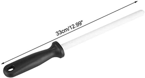 Diamond Coated Ceramic Sharpening Rod Anti Break Carbon Steel Honing Tool With Angle Guides For Chef And Hunting Knives Ceramic Sharpening Knife Sharpener Honing Professional Fine Steel Rod