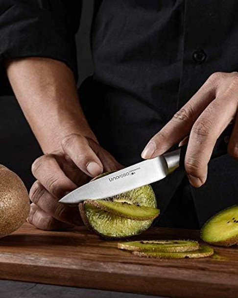 Linoroso Classic 2-Piece Cooking Knife Set 2-Piece German Knife Set With 8" Chef'S Knife & 3.5" Paring Knife Ultra Sharp Forged German High Carbon Stainless Steel Kitchen Cook'S Knife Set
