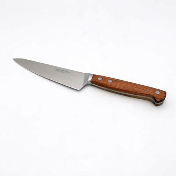 Mattstone Hill Utility Knife 5.5 Inch - Small Kitchen Compact Chef Knife Petty German Steel Wood Handle