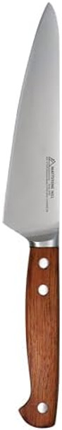 Mattstone Hill Utility Knife 5.5 Inch - Small Kitchen Compact Chef Knife Petty German Steel Wood Handle Mattstone Hill Utility Knife 5.5 Inch - Small Kitchen Compact Chef Knife Petty German Steel Wood Handle