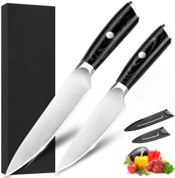 Kitchen Knife Set5’’Chef Knife 3.5”Fruit Knifehigh Carbon Stainless Steel Knives Setpar Knife Kitchen Utility Knives For Vegetable And Fruit Cutting