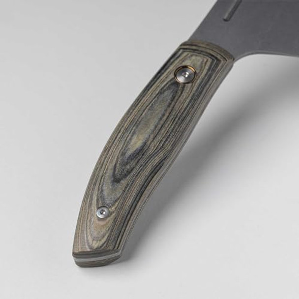 Messermeister Carbon 8” Bunka Chef’S Knife - Bohler K110 High Carbon Steel With A Ceramic Stoash Finish - Resin-Stabilized Wood Handles - Handcrafted In Maniago Italy