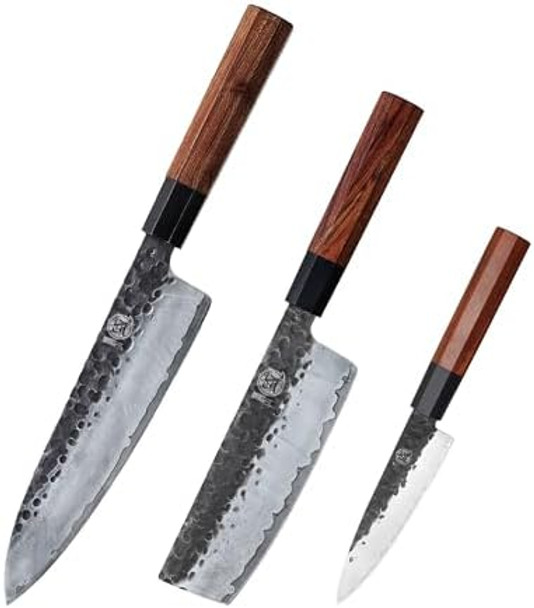 Mitsumoto Sakari Professional Japanese Chef Knife Set Hand Forged Kitchen Chef Knife