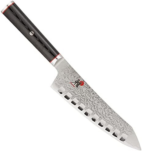 Miyabi Kaizen 7-Inch Hollow Edge Rocking Santoku Knife