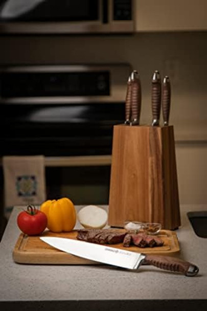 Mundial Nobilis Series 10-Inch Chef’S Knife - Stainless Steel Blade With Ergonomic Wood Handle Ideal For Cutting Meats Durable & Corrosion-Resistant