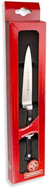 Mundial 5100 Series 3 1/2-Inch Paring Knife Ideal For Vegetables Ergonomic Design Durable Polyacetal Handle Fully Forged Carbon Stainless Steel Mundial 5100 Series 3 1/2-Inch Paring Knife Ideal For Vegetables Ergonomic Design Durable Polyacetal Handle Fully Forged Carbon Stainless Steel