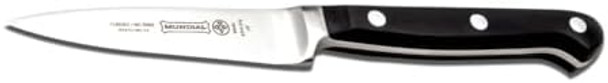 Mundial 5100 Series 3 1/2-Inch Paring Knife Ideal For Vegetables Ergonomic Design Durable Polyacetal Handle Fully Forged Carbon Stainless Steel Mundial 5100 Series 3 1/2-Inch Paring Knife Ideal For Vegetables Ergonomic Design Durable Polyacetal Handle Fully Forged Carbon Stainless Steel