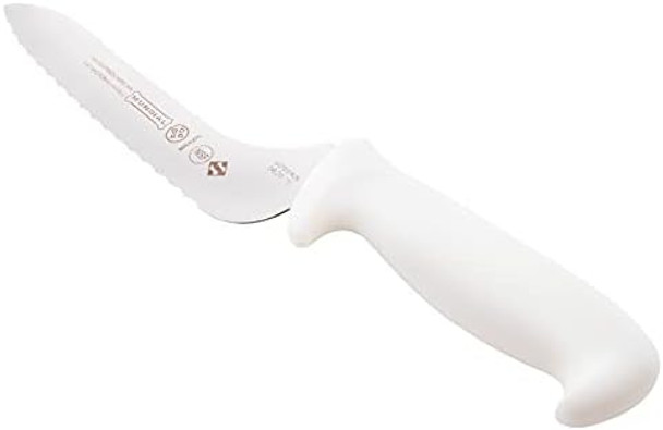 Mundial Offset- Serrated Edge Sandwich Knife White 9-Inch