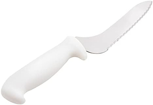 Mundial Offset- Serrated Edge Sandwich Knife White 9-Inch