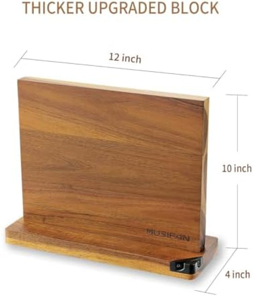 Magnetic Knife Block - Magnetic Knife Holder - Magnetic Knife Stand- Cutlery Display Stand And Storage Rack