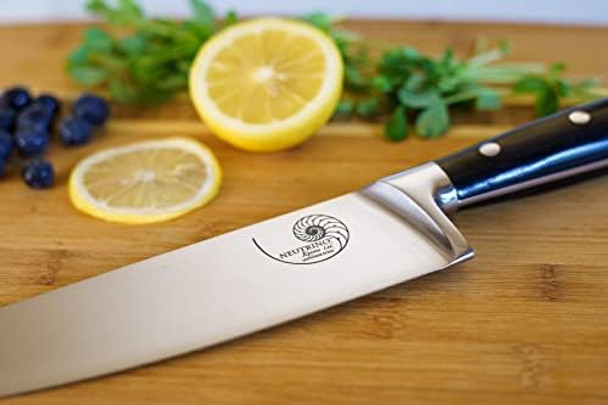 Neutrino Pro Chef Knife 8-Inch Blade High Carbon Japanese Stainless Steel Full Tang Handle Razor Sharp Kitchen Knife For Chopping & Dicing Commerical Grade Neutrino Pro Chef Knife 8-Inch Blade High Carbon Japanese Stainless Steel Full Tang Handle Razor Sharp Kitchen Knife For Chopping & Dicing Commerical Grade
