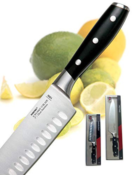 Norpro Stainless Steel 7-Inch Santoku Knife Norpro Stainless Steel 7-Inch Santoku Knife
