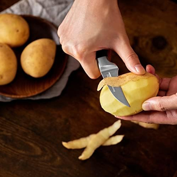 Oaksware Bird Beak Paring Knife 2.75 Inch Peeling Knives German Stainless Steel Small Curved Fruit Knifes Razor Sharp Kitchen Pairing Knives With Ergonomic And Full Tang Handle