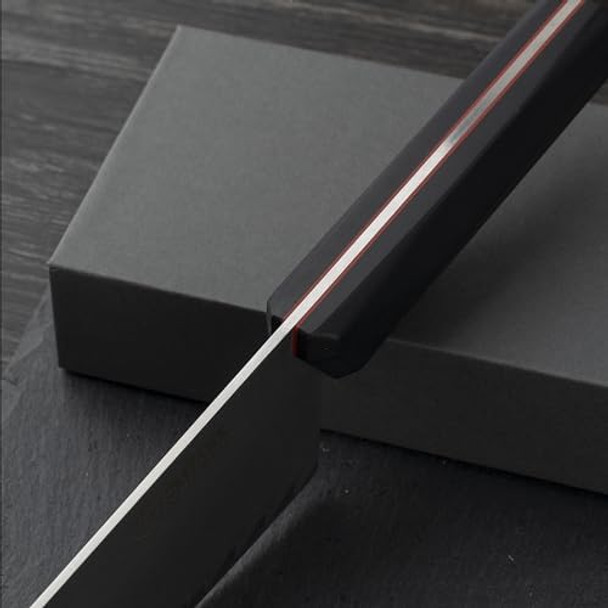 Chef'S Knife 8 In Professional Chef Kinfe Vg-10 Ultra Sharp Kitchen Knife G10 Handle (Black)