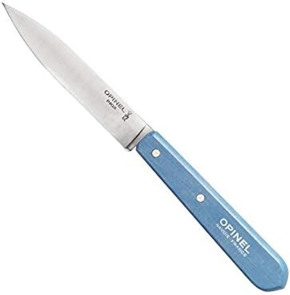 Opinel No. 112 Paring Knives 4 Piece Box Set High Carbon Stainless Steel Painted Hornbeam Handles Made In France (Paysage)