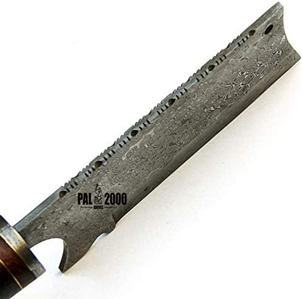 12 Inch - Handmade Damascus Steel - Fixed Blade Cleaver - Chopper Edc Knife With Sheath (Handmade Damascus Steel 9439)