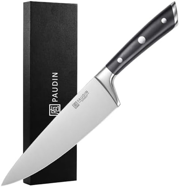 Paudin Chef Knife 8" + Santoku Knife 7" Paudin Chef Knife 8" + Santoku Knife 7"
