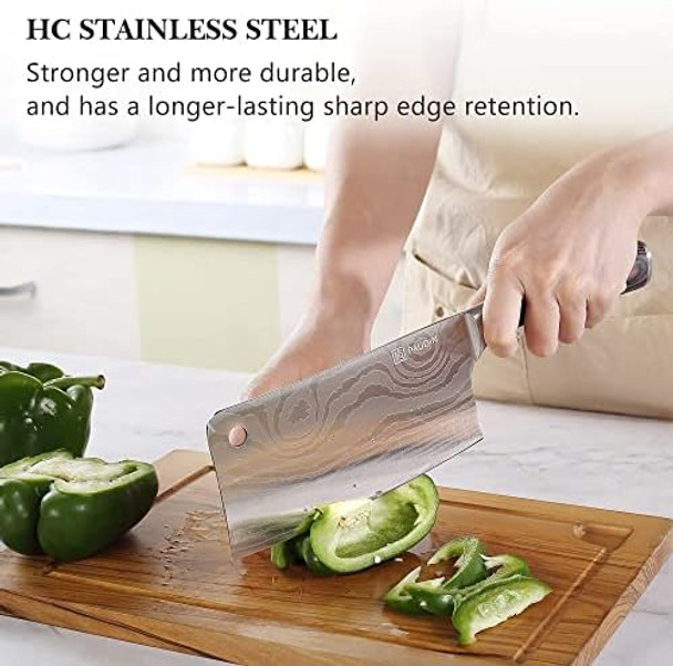 Paudin Cleaver Knife + Chef Knife