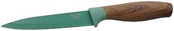 Phantom Chef 4-Piece Stainless Steel Blade Kitchen Knife Set Color Collection With Wooden Handle (Green)
