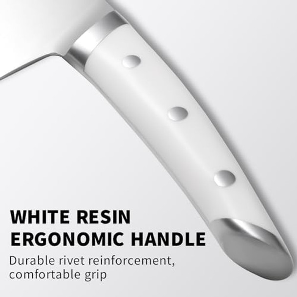 Serbian Chefs Knife Stainless Steel: Meat Cleaver Knife 6 Inch High-Carbon Steel Kitchen Knives Blade For Professional Cutting