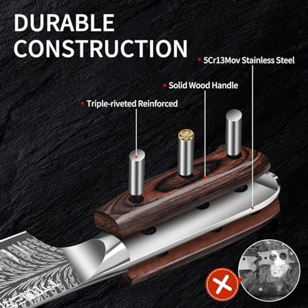 Plys Sharp Santoku Knife For Kitchen: Japanese 7 Inch Professional Chef Knives Stainless Steel Sharp Cutting Meat Cooking Cleaver Plys Sharp Santoku Knife For Kitchen: Japanese 7 Inch Professional Chef Knives Stainless Steel Sharp Cutting Meat Cooking Cleaver