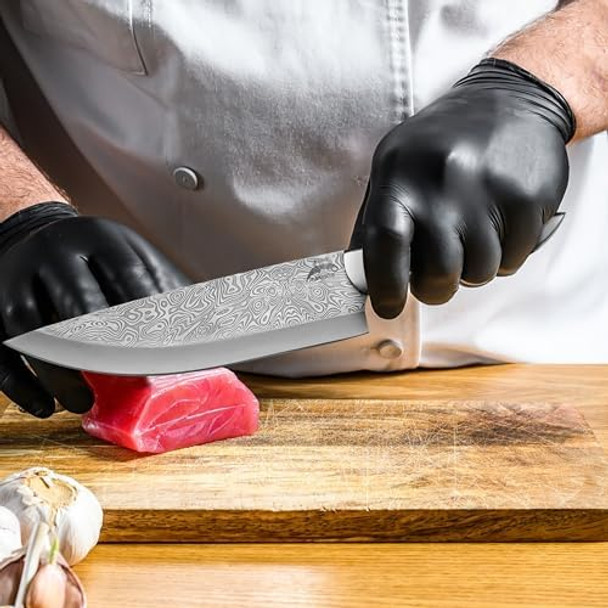 Chef'S Knives- 8 Inch Sharp Butcher Knife For Cutting Meat- Best Kitchen