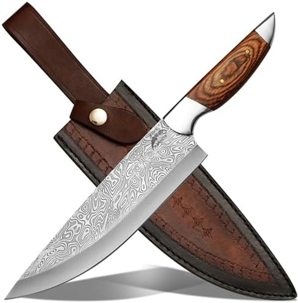 Chef'S Knives- 8 Inch Sharp Butcher Knife For Cutting Meat- Best Kitchen Chef'S Knives- 8 Inch Sharp Butcher Knife For Cutting Meat- Best Kitchen