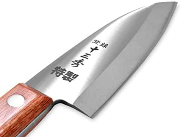 Seki Japan Tomihide Japanese Knife Fishing Fillet Knife Small Deba Knive 95 Mm (3.7 Inch) Stainless Steel Cutlery With Wood Handle For Camping Outdoor Home Kitchen