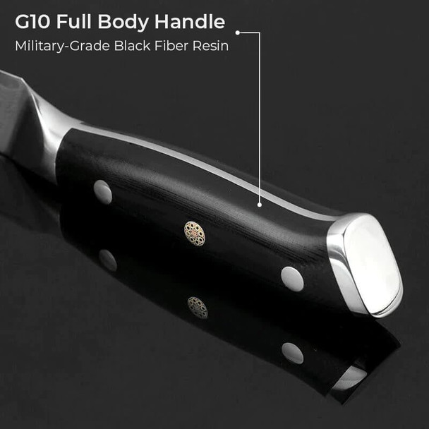 7 Inch Professional Damascus Steel Kitchen Santoku Chef Knife With G10 Handle