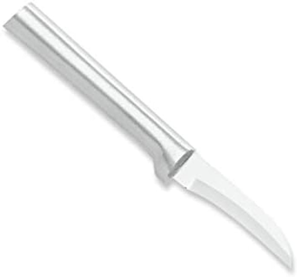 Rada Cutlery Curved Blade Paring Knife – Stainless Steel Blade With Aluminum Handle Made In Usa 6-1/8 Inch (R100)