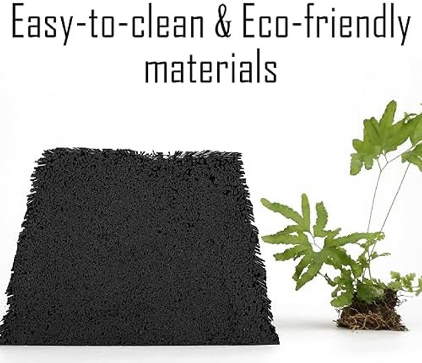 Resafy Magnetic Knife Wooden Block Black 360 Rotatable Knife Holder Rack Magnetic Stands With Strong Enhanced Magnets Kinves Strip