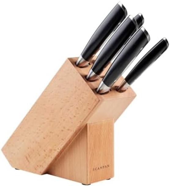 Scanpan Classic 6-Piece Knife Set With Block