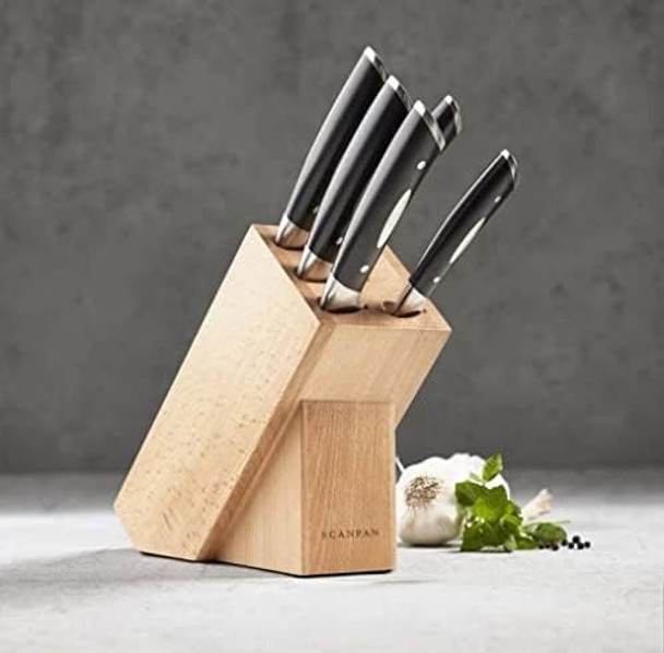 Scanpan Classic 6-Piece Knife Set With Block