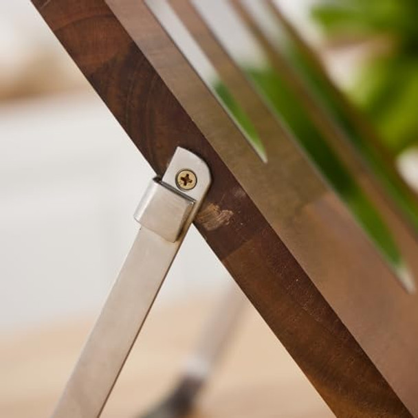 Double-Sided Magnetic Knife Block Acacia Wood Kitchen Knife Holder Universal Storage Organizer