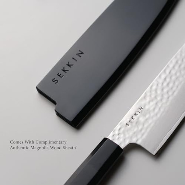 Chef Knife 8 Inch 67-Layer Japanese Damascus Steel Japanese-Style Kitchen Knife With Pakkawood Or Fiberglass-Reinforced Handle Magnolia Wood Sheath (Fiberglass-Reinforced)