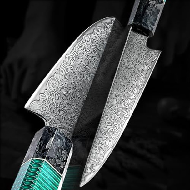 Sharp Japanese Chef Knife Petty - Damascus Utility Knife For Cutting Slicing Chopping Ideal For Professional And Home Use - Best Kitchen Knives